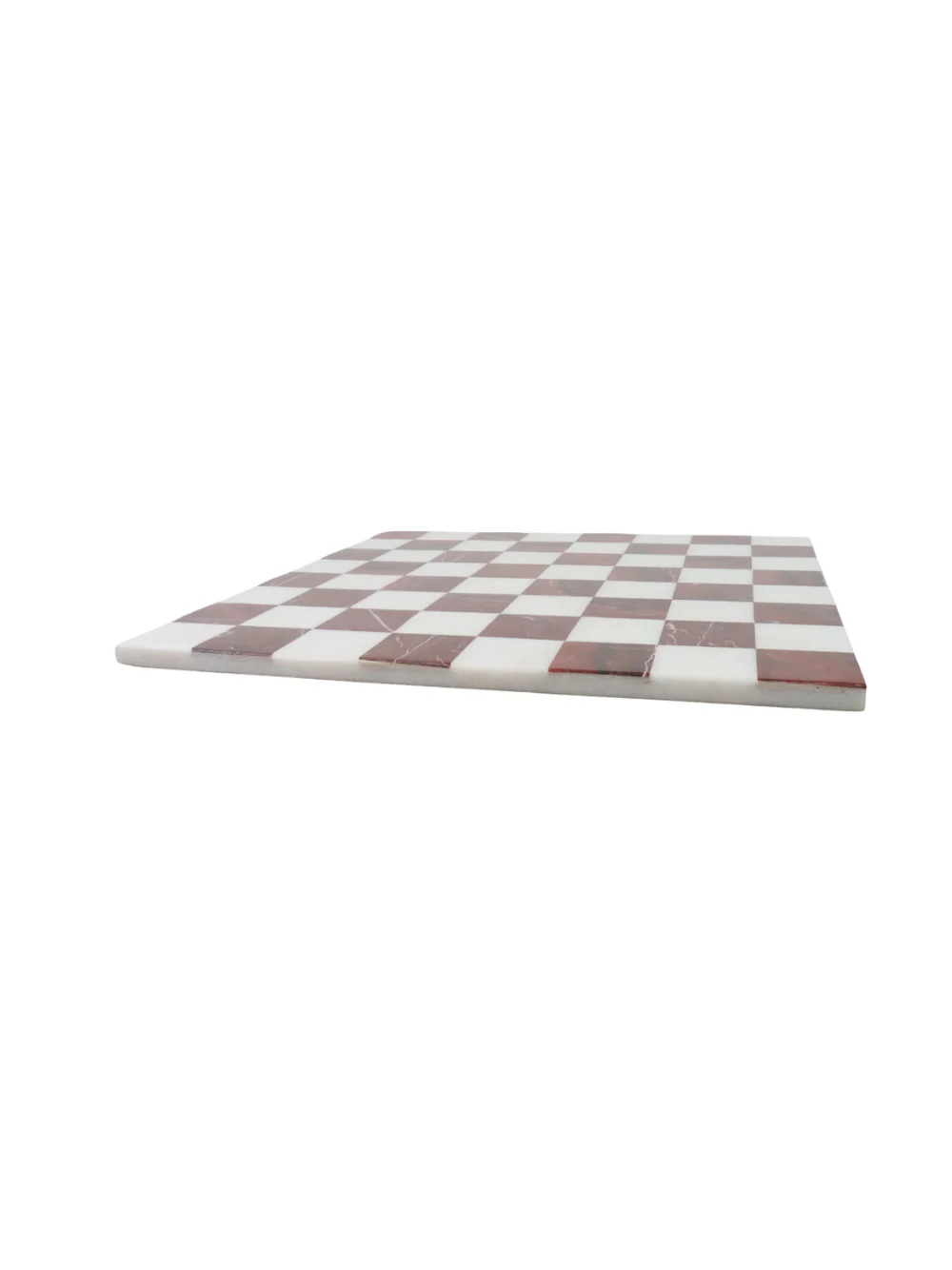 15'' Maroon Marble Chess Board - Semi Precious Stones - Image 3