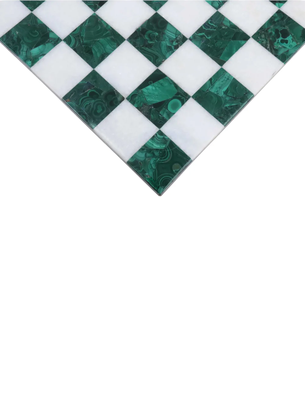 15'' Malachite Chess Board - Semi Precious Stone - Image 5