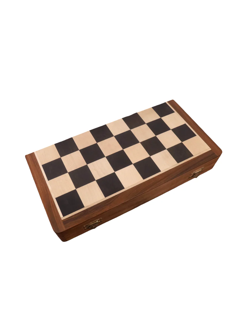 16" Premier Series Magnetic Travel Chess Set- Ebony & Maple Wood Board with Ebonised Boxwood Pieces - Image 7
