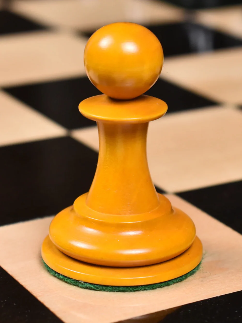 1849-50 Leuchars Cook Staunton Chess Pieces Ebony Wood & Antiqued Boxwood - 4.5" - Image 15