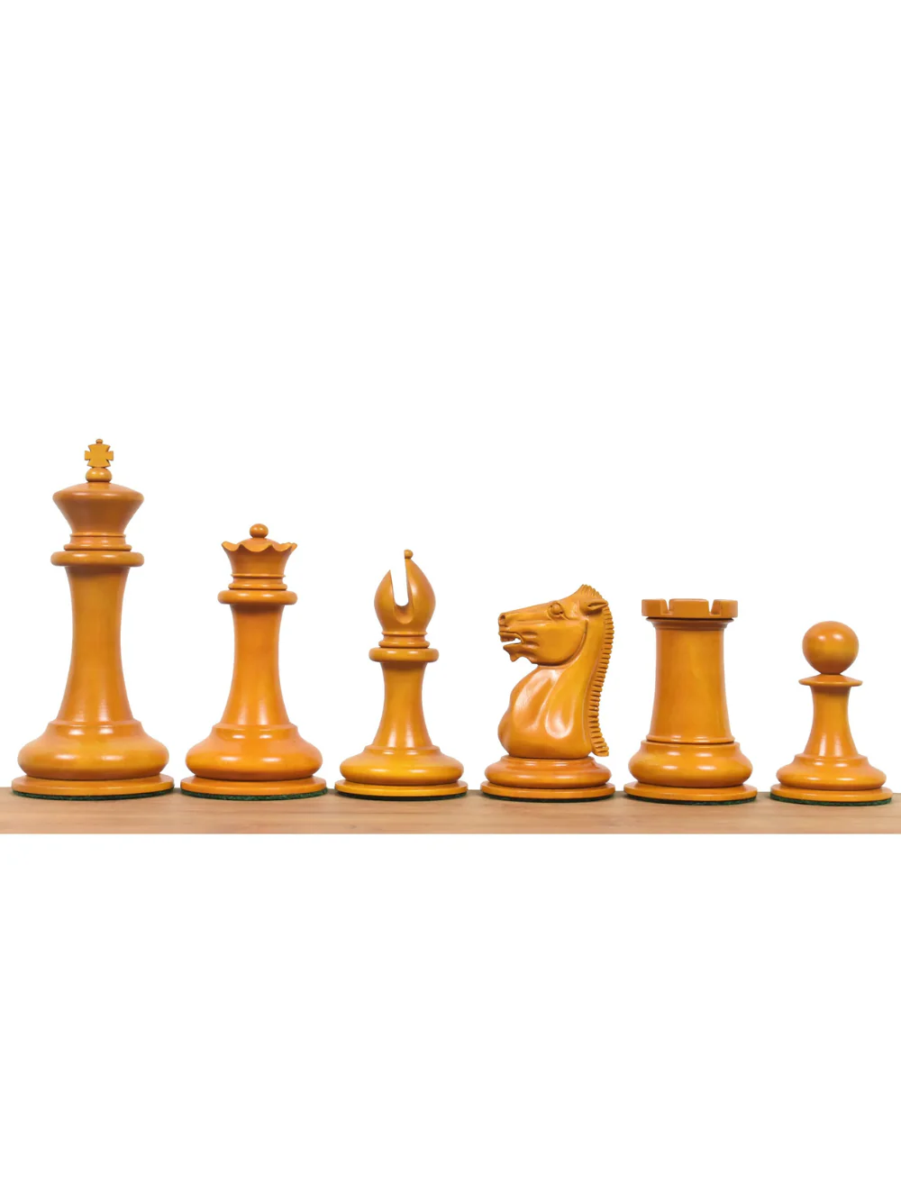 1849-50 Leuchars Cook Staunton Chess Pieces Ebony Wood & Antiqued Boxwood - 4.5" - Image 9