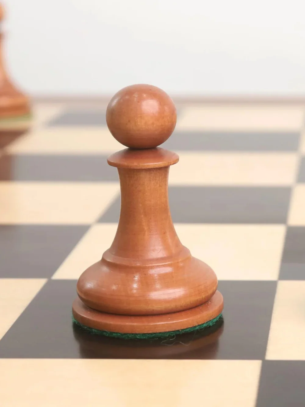 1849 Cooke Type Staunton Chess Set - Ebony Wood & Antiqued Boxwood Pieces with Board & Box - Image 12
