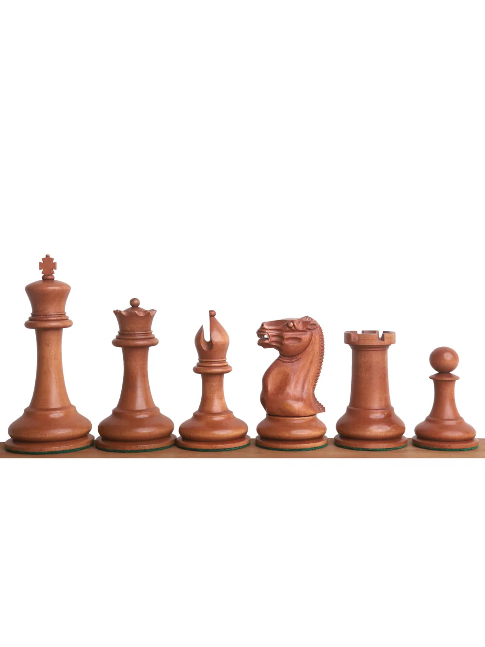 1849 Cooke Type Staunton Chess Set - Ebony Wood & Antiqued Boxwood Pieces with Board & Box - Image 6