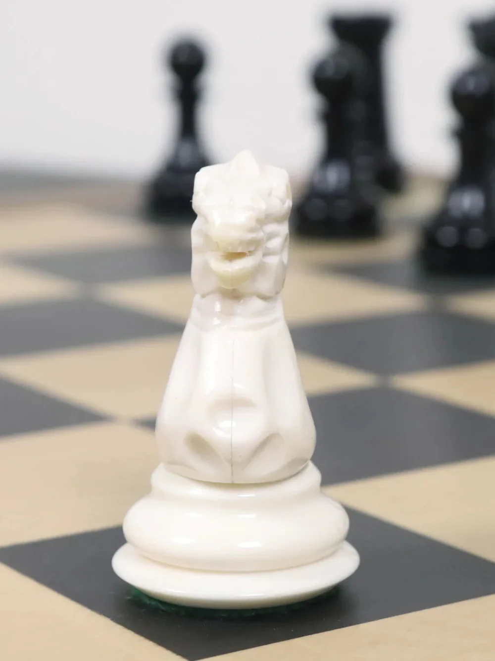 1849 Jacques Cook Camel Bone Chess Pieces - 3.5" King - Image 5