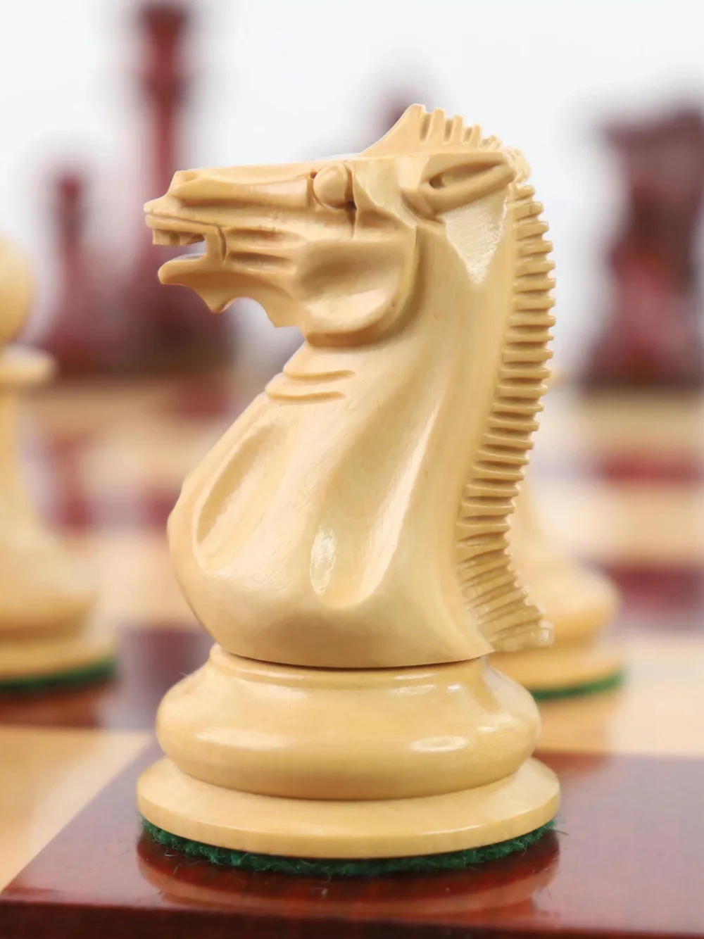 1849 Jacques Cook Staunton Collectors Chess Pieces - Bud Rosewood - 3.75" - Image 4
