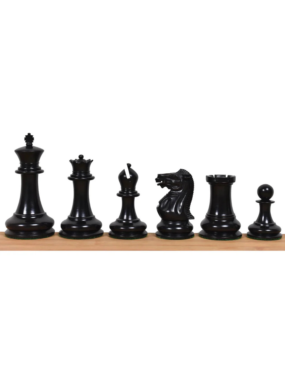1849 Jacques Cook Staunton Collectors Chess Pieces - Ebony Wood - 3.75" - Image 3