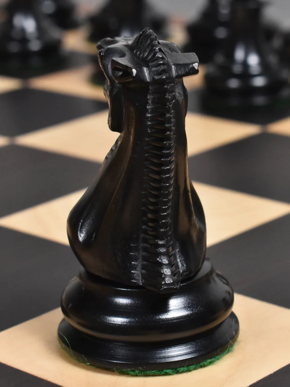 1849 Jacques Cook Staunton Collectors Chess Pieces - Ebony Wood - 3.75" - Image 8