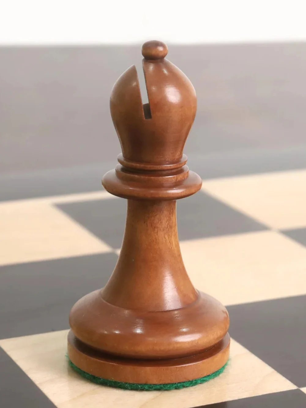 1900s' American Chess Company Reproduction Chess Set - Chess Pieces Only - Antiqued & Ebonised Boxwood - 3.9" King - Image 10
