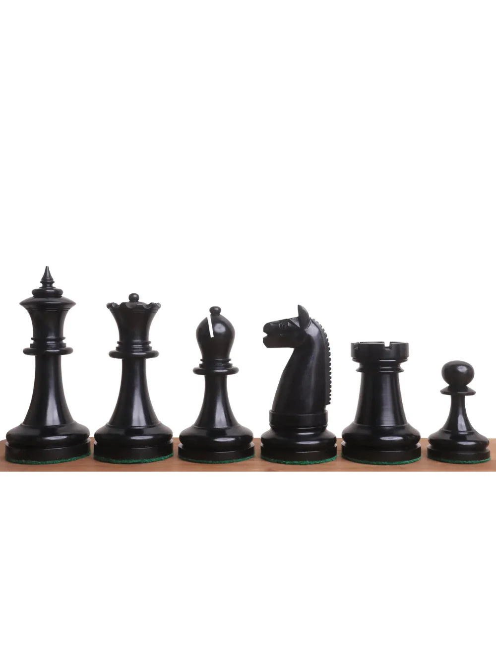 1900s' American Chess Company Reproduction Set - Ebony Wood Pieces with Board & Box - Image 5