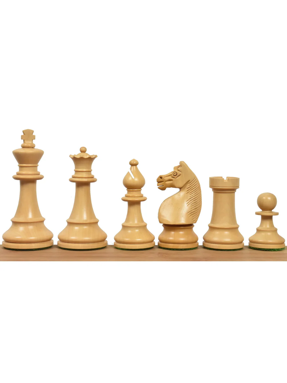 1920's German Collectors' Chess Set- Chess Pieces Only- Golden Rosewood - 4.1" - Image 2