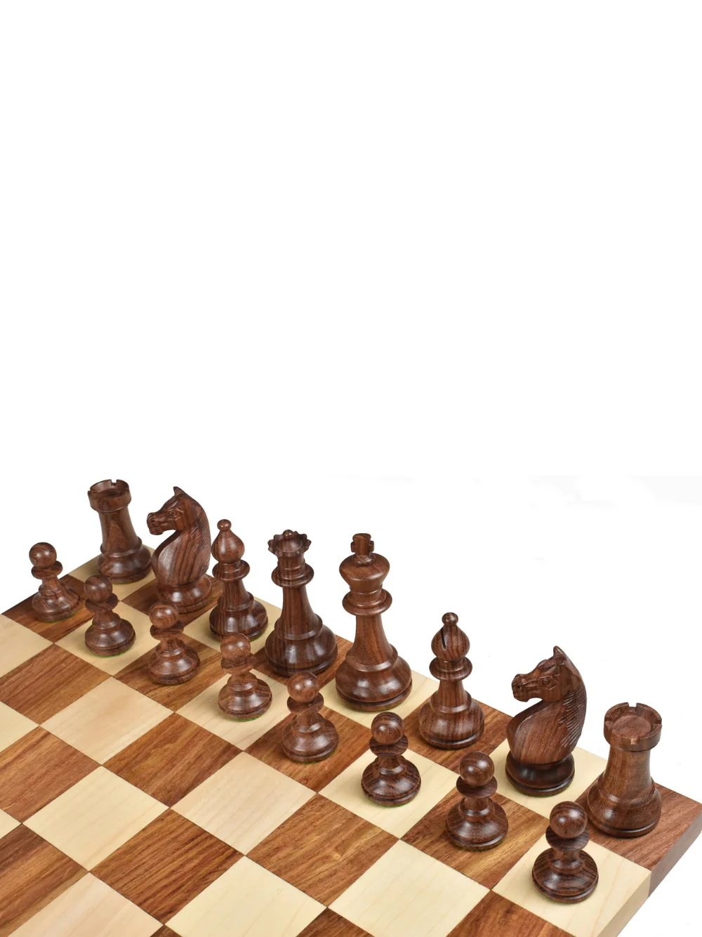 1920's German Collectors' Chess Set- Chess Pieces Only- Golden Rosewood - 4.1" - Image 9