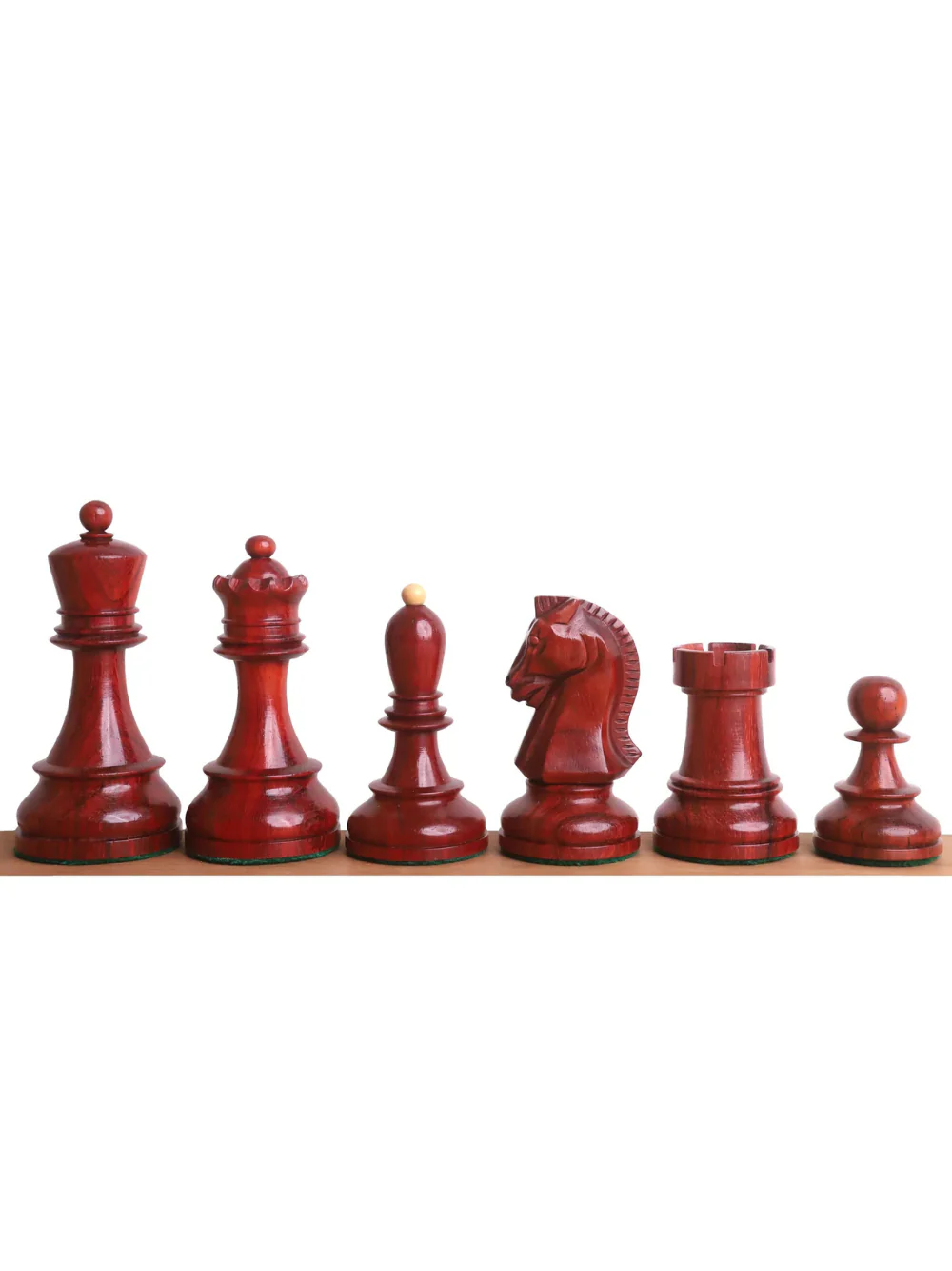 1950s' Fischer Dubrovnik Chess Pieces Only Set - Bud Rosewood & Boxwood - 3.8 " King - Image 2