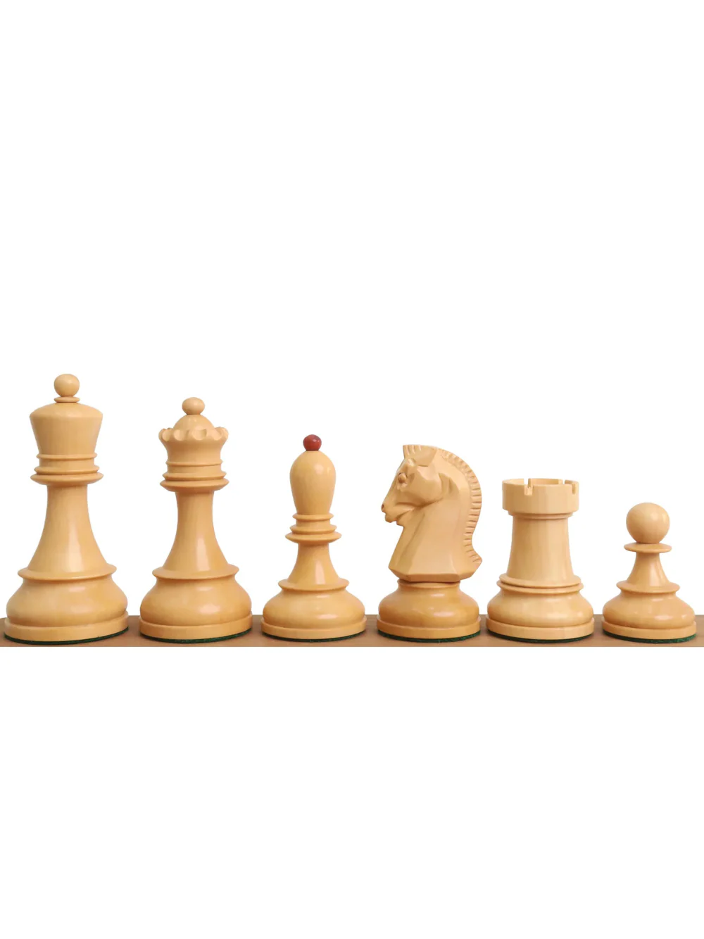1950s' Fischer Dubrovnik Chess Pieces Only Set - Bud Rosewood & Boxwood - 3.8 " King - Image 3