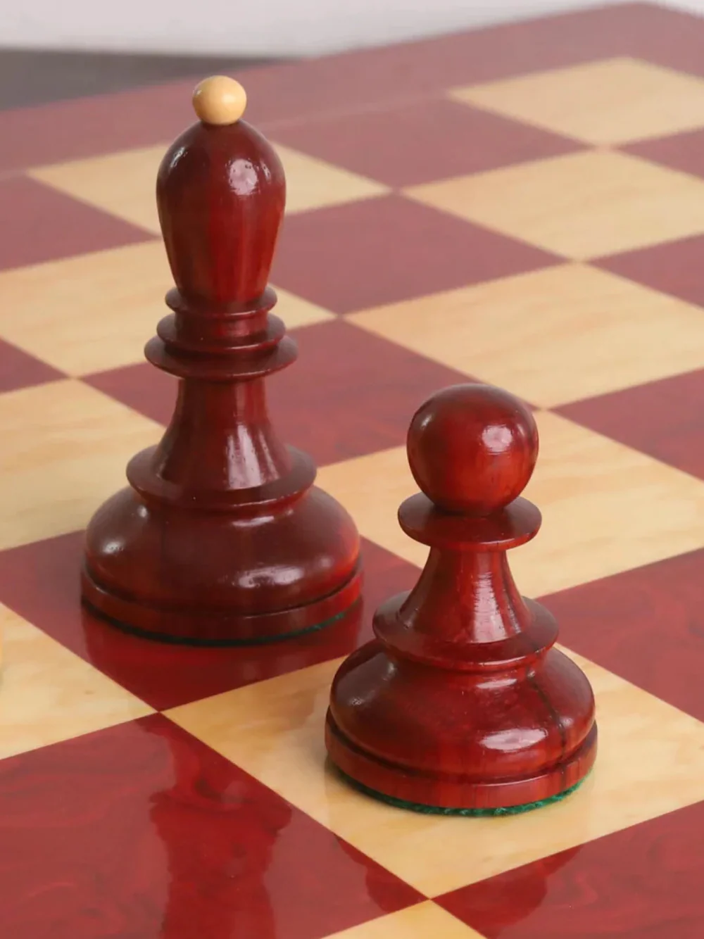 1950s' Fischer Dubrovnik Chess Pieces Only Set - Bud Rosewood & Boxwood - 3.8 " King - Image 7