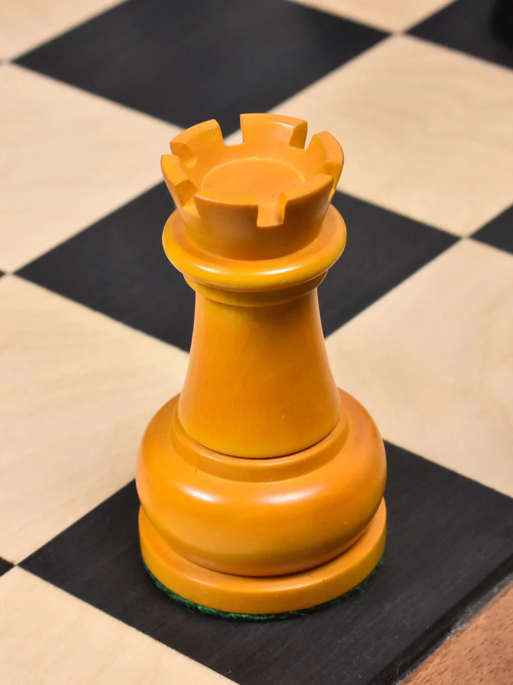 1960's Soviet Championship Tal Chess Pieces Antiqued Boxwood- 4" King - Image 8