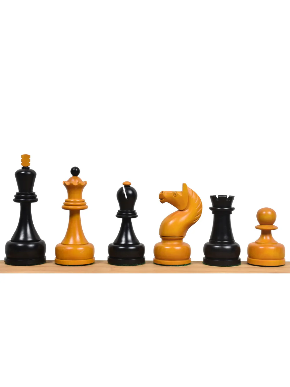 1960's Soviet Championship Tal Chess Set - Antiqued Boxwood Pieces with 21" Board & Box - Image 6