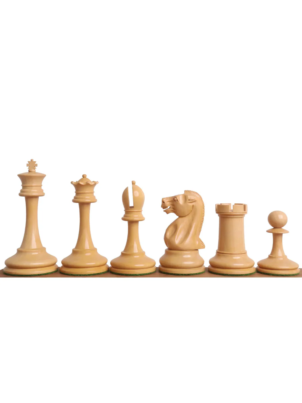 19th century B and Co Reproduced Luxury Chess Pieces Ebony Wood & Boxwood - 4.2″ King - Image 3