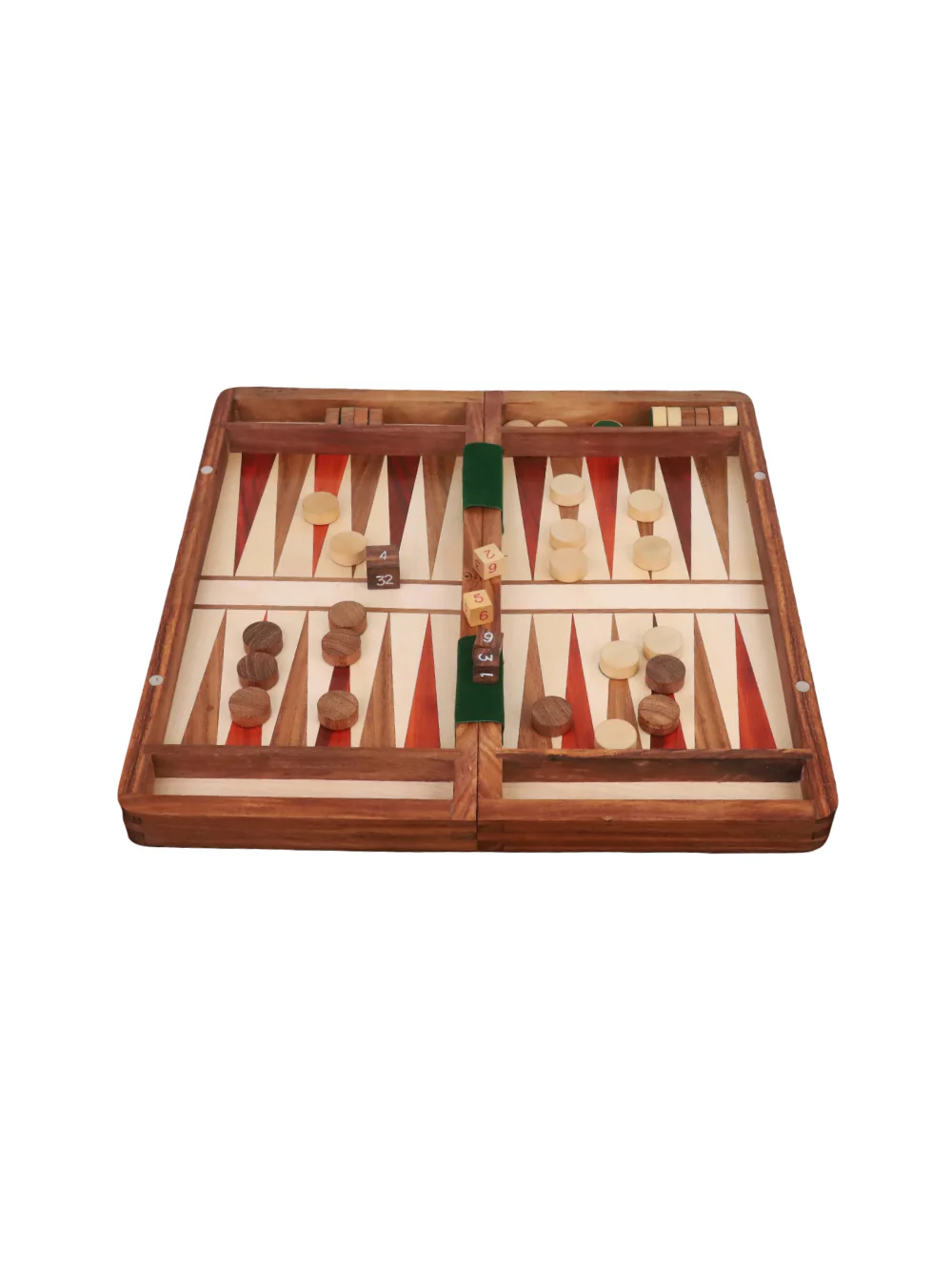 2-in-1 14" Magnetic Travel Chess & Backgammon Set - Image 3