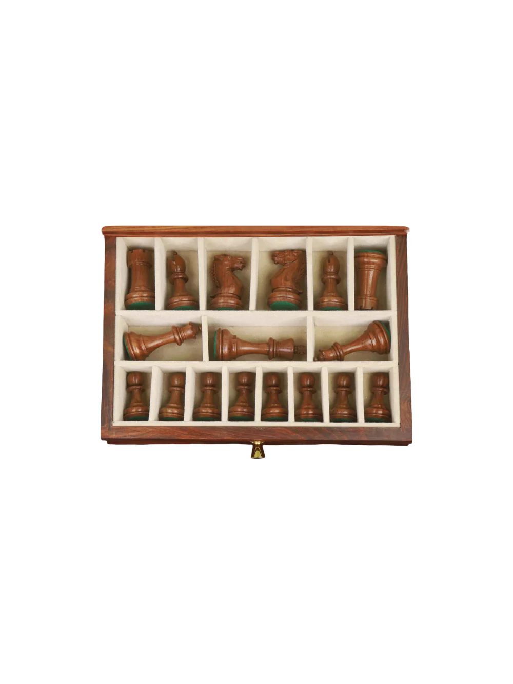 Luxury Golden Rosewood Chess Set with Velvet Storage Drawers - Image 5