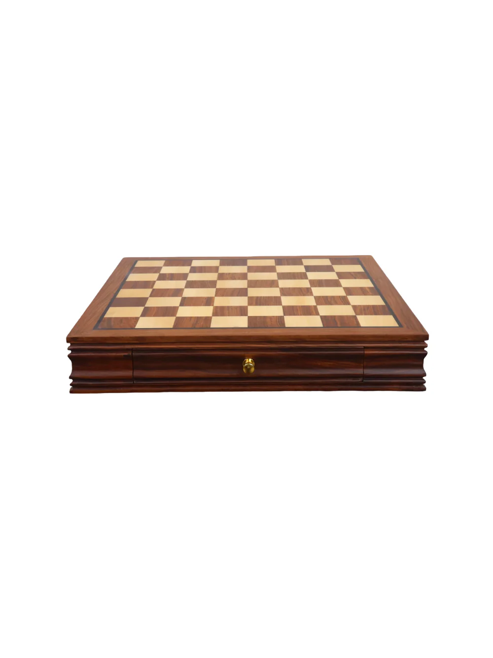 Luxury Chess Set with Velvet Storage Drawers & Gloss Finish Pieces - Image 4
