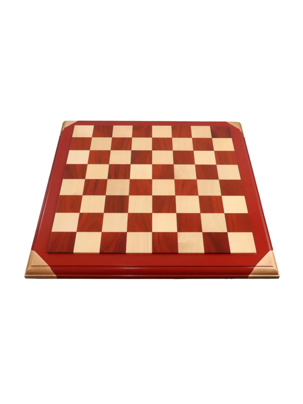 21" Bud Rosewood & Maple Chessboard with Raised Tiles