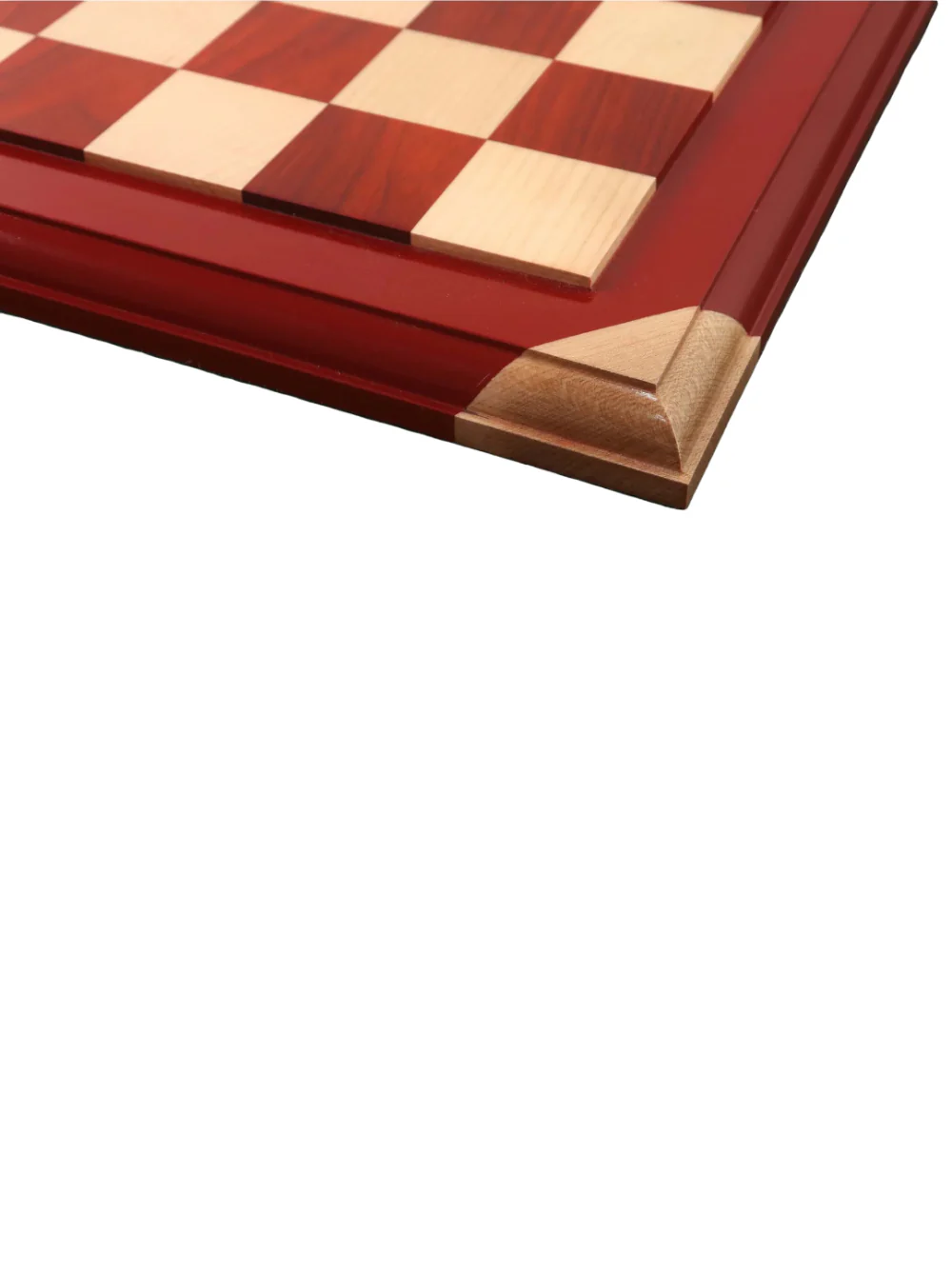 21" Bud Rosewood & Maple Chessboard with Raised Tiles - Image 4