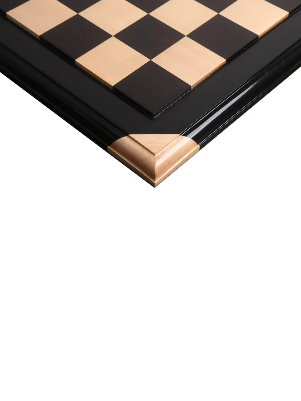 21" Ebony & Maple Chessboard with Raised Tiles - Image 3