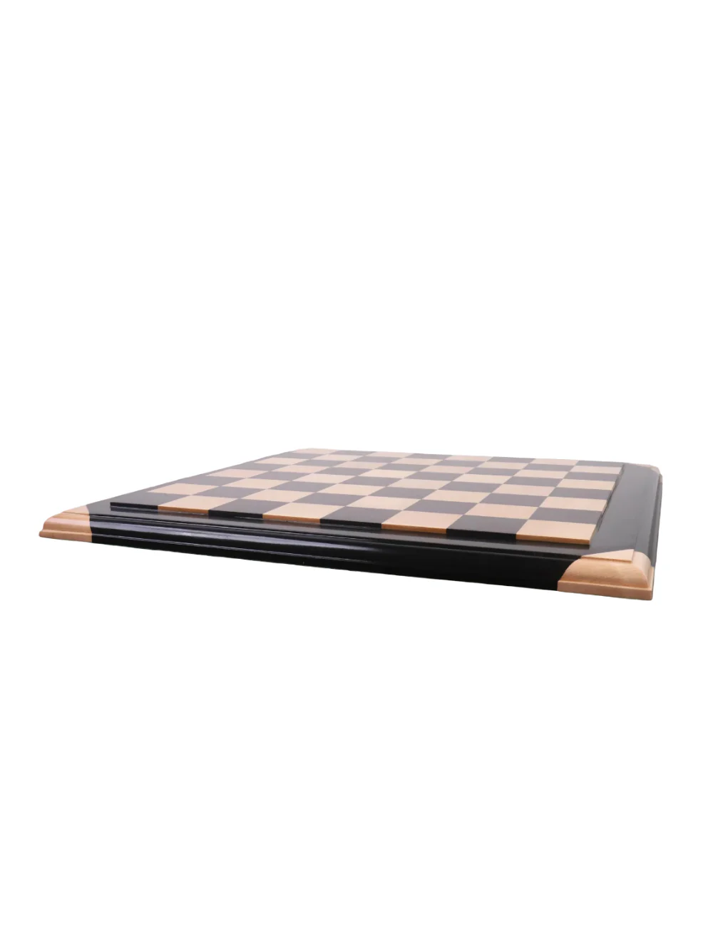 21" Ebony & Maple Chessboard with Raised Tiles - Image 4