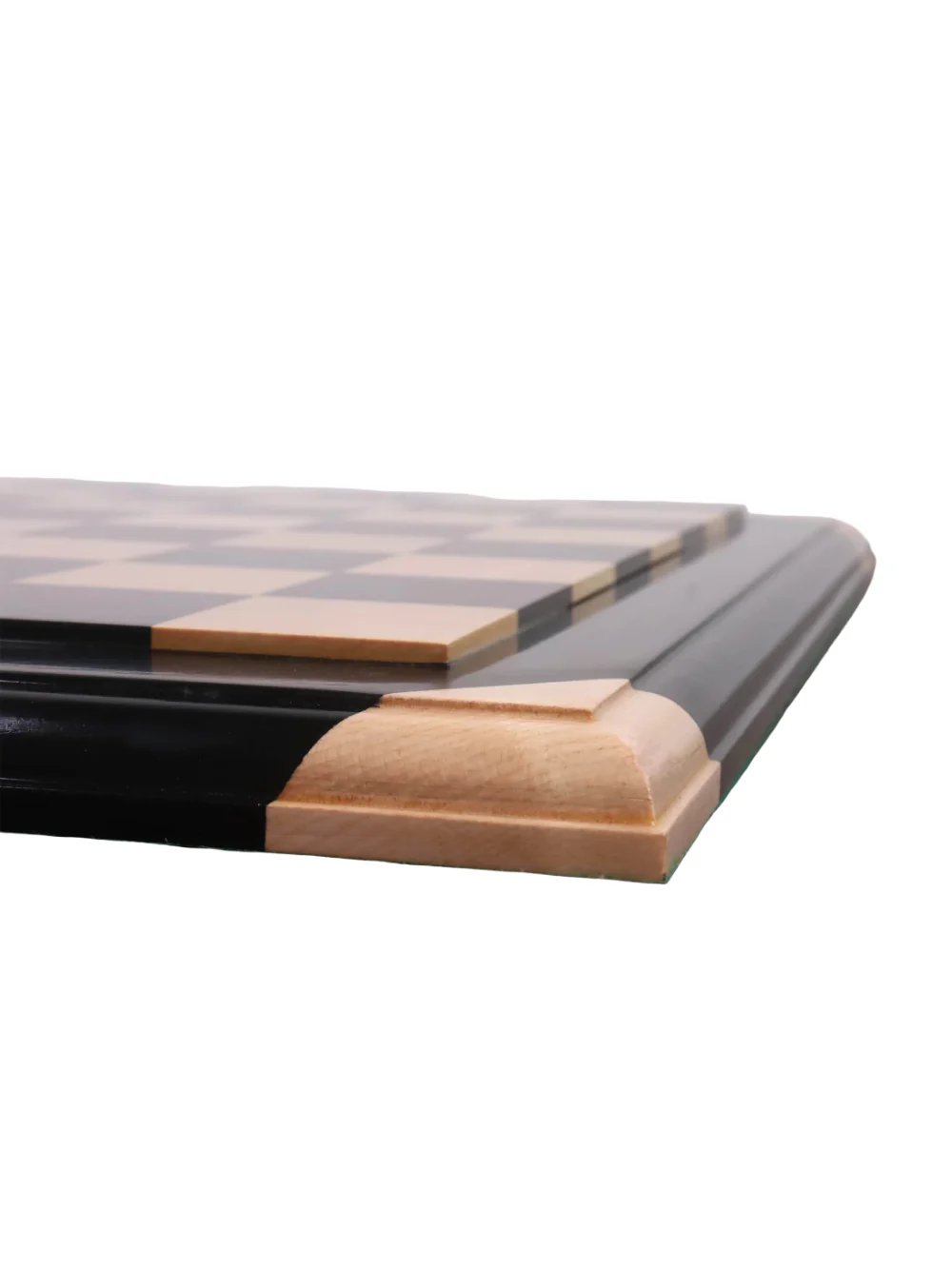 21" Ebony & Maple Chessboard with Raised Tiles - Image 5