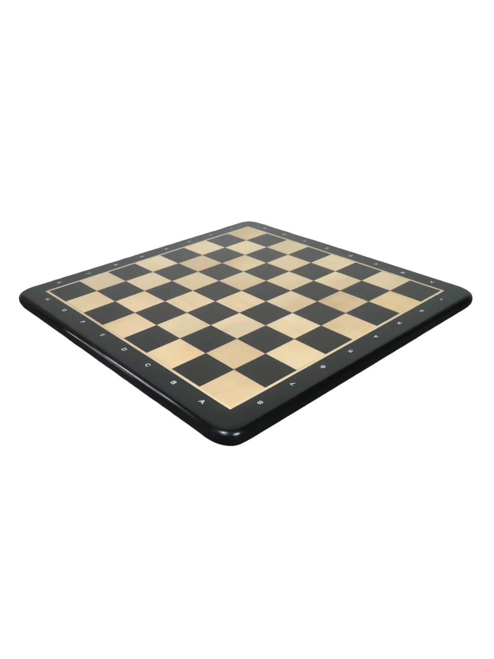 21" Ebony & Maple Algebraic Notations Chess Board - Image 2