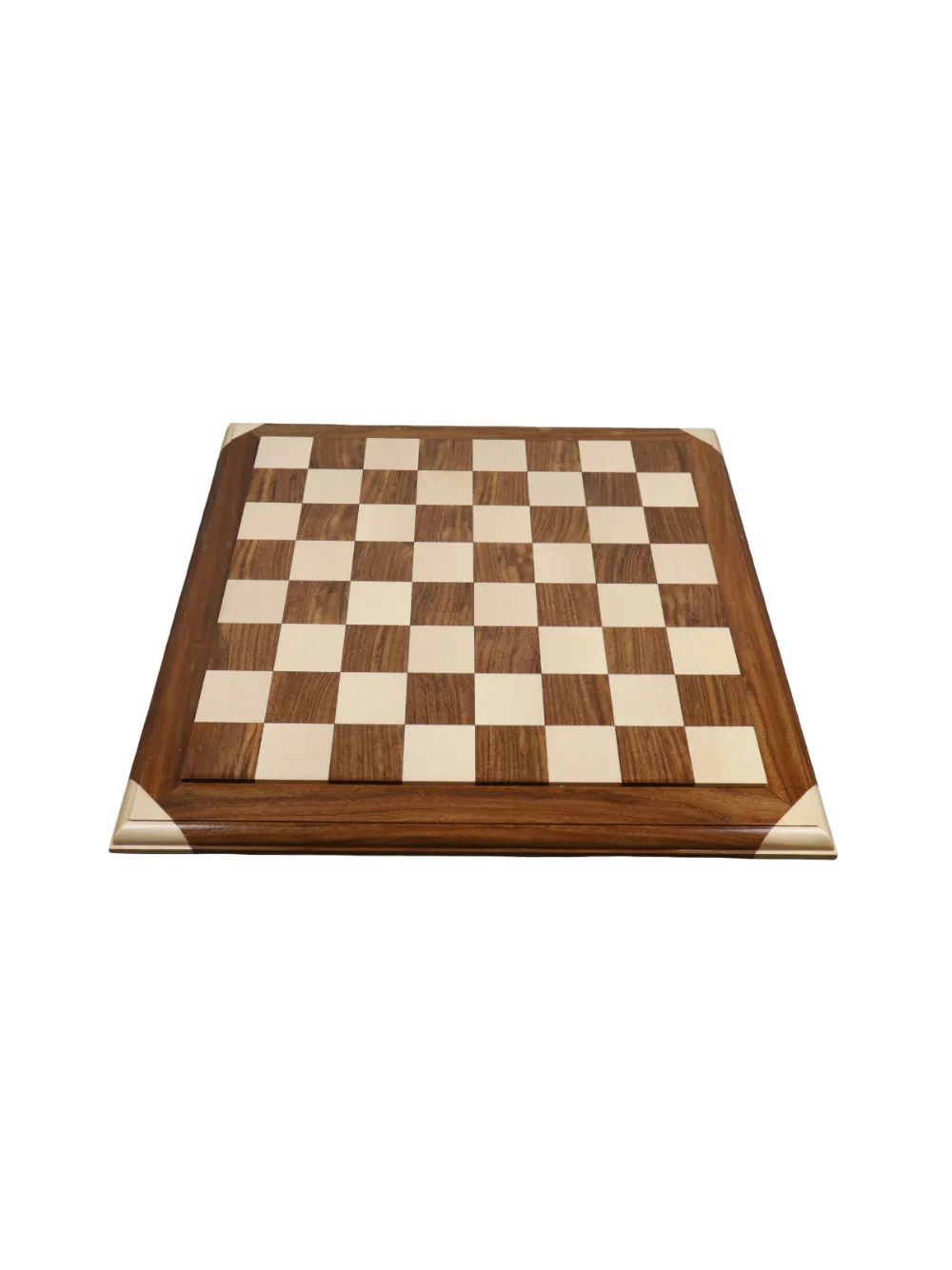 21" Golden Rosewood & Maple Carved Border Chess Board