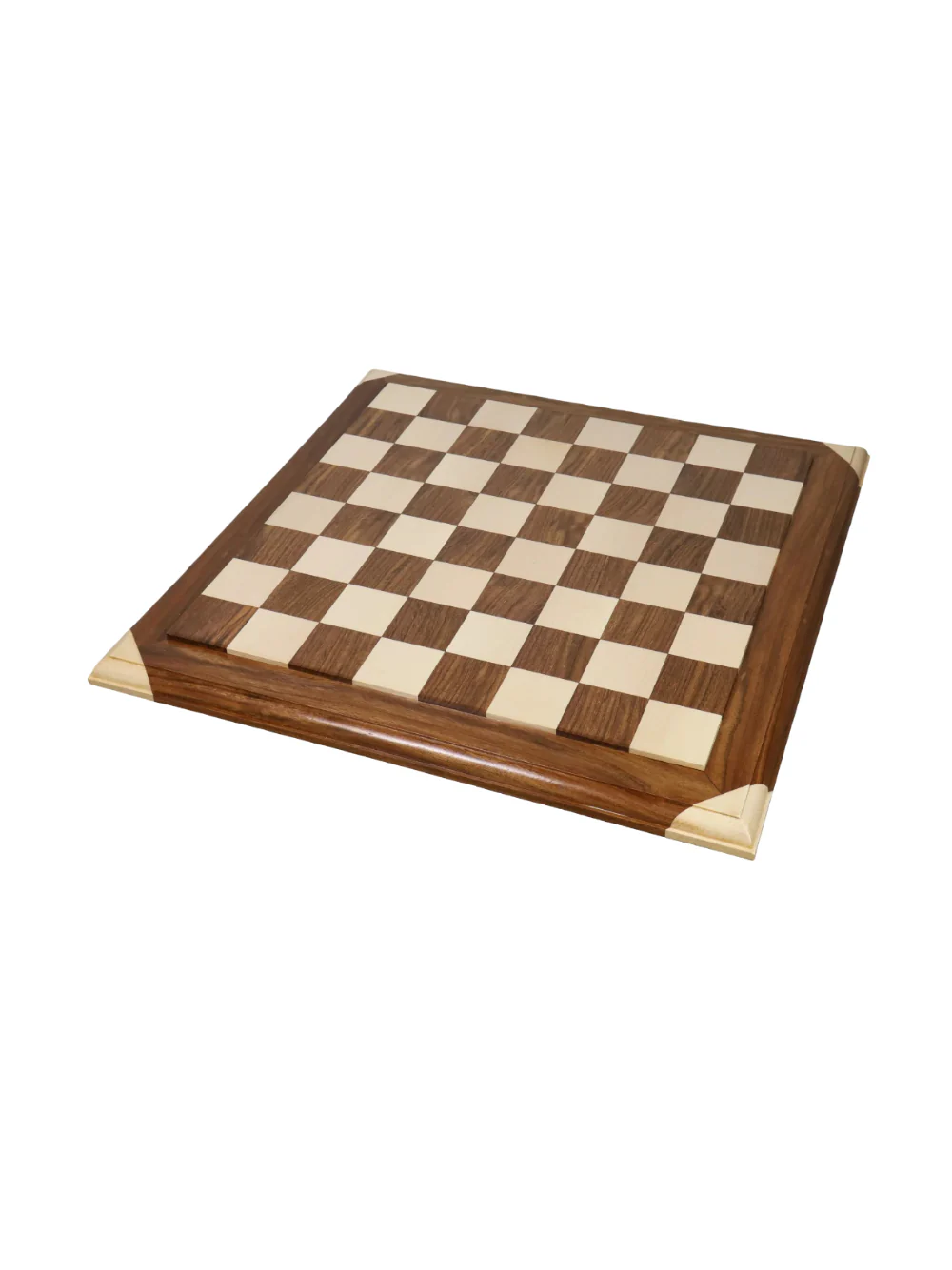 21" Golden Rosewood & Maple Carved Border Chess Board - Image 2