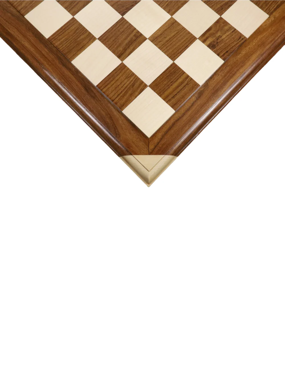 21" Golden Rosewood & Maple Carved Border Chess Board - Image 3