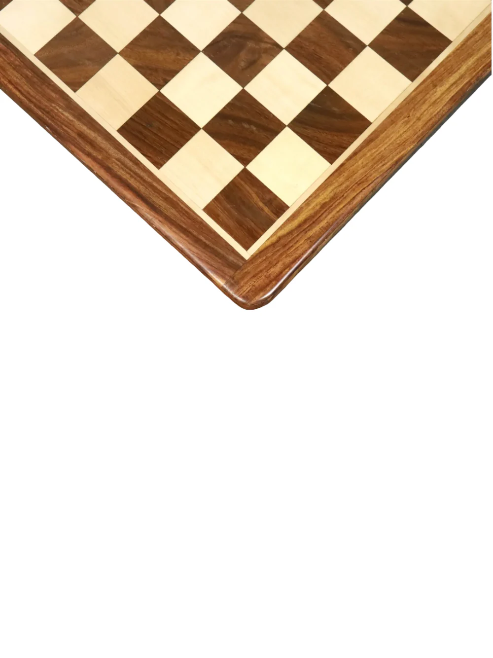 21" Golden Rosewood & Maple Large Chess Board - Image 2