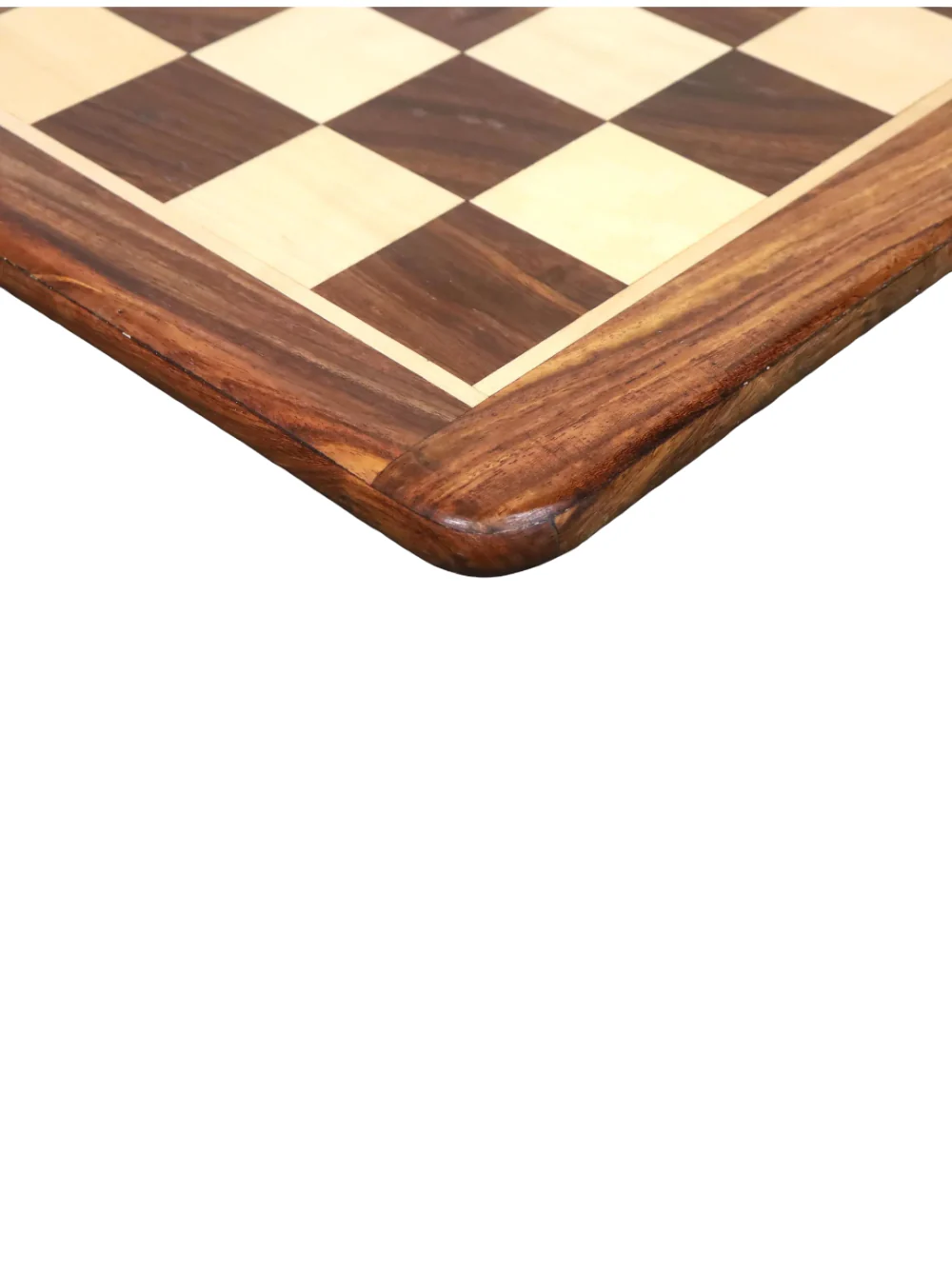 21" Golden Rosewood & Maple Large Chess Board - Image 3