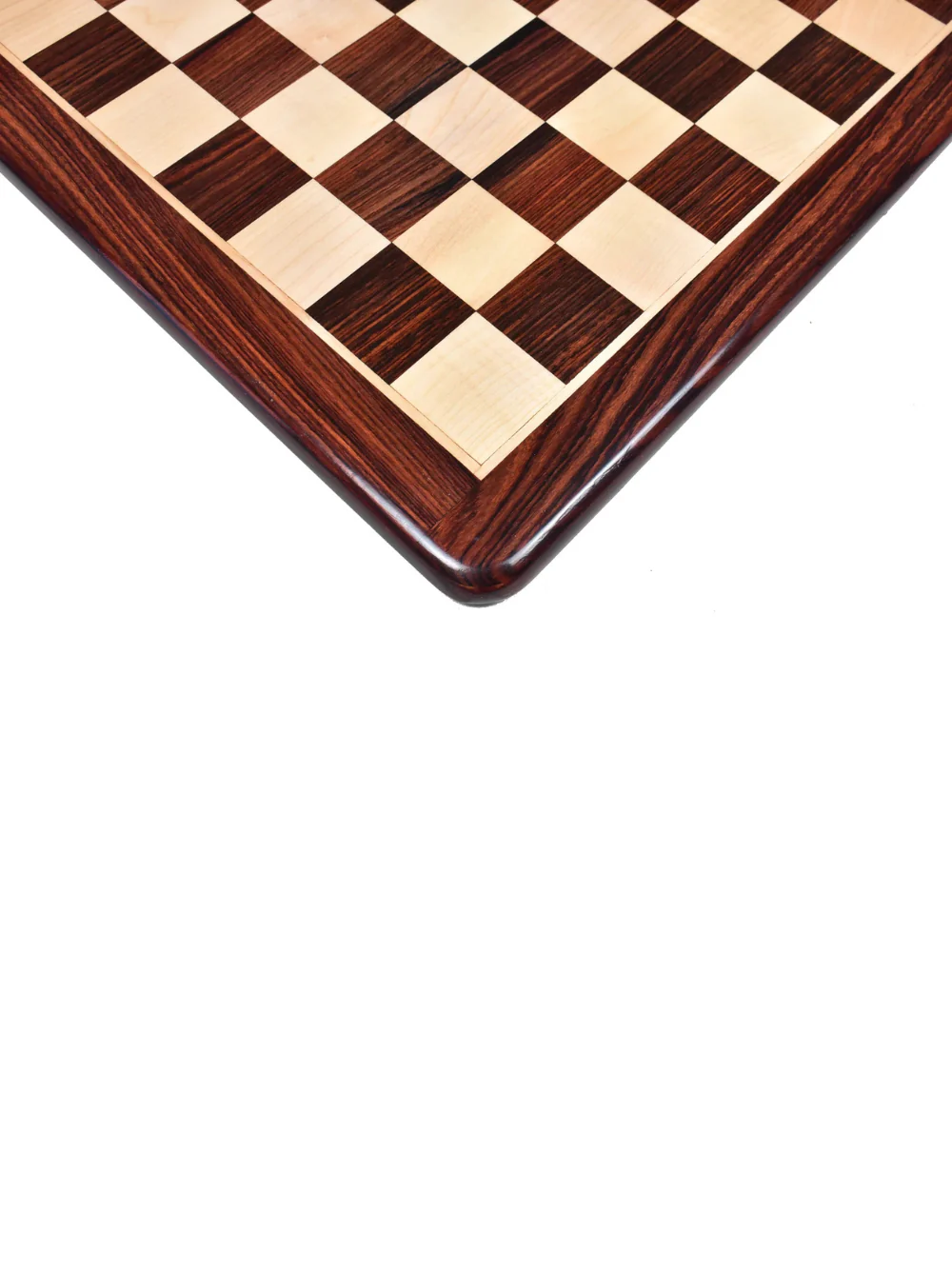 21 inches Large Flat Chess board Rosewood & Maple Wood - Square of 55 mm - Image 2