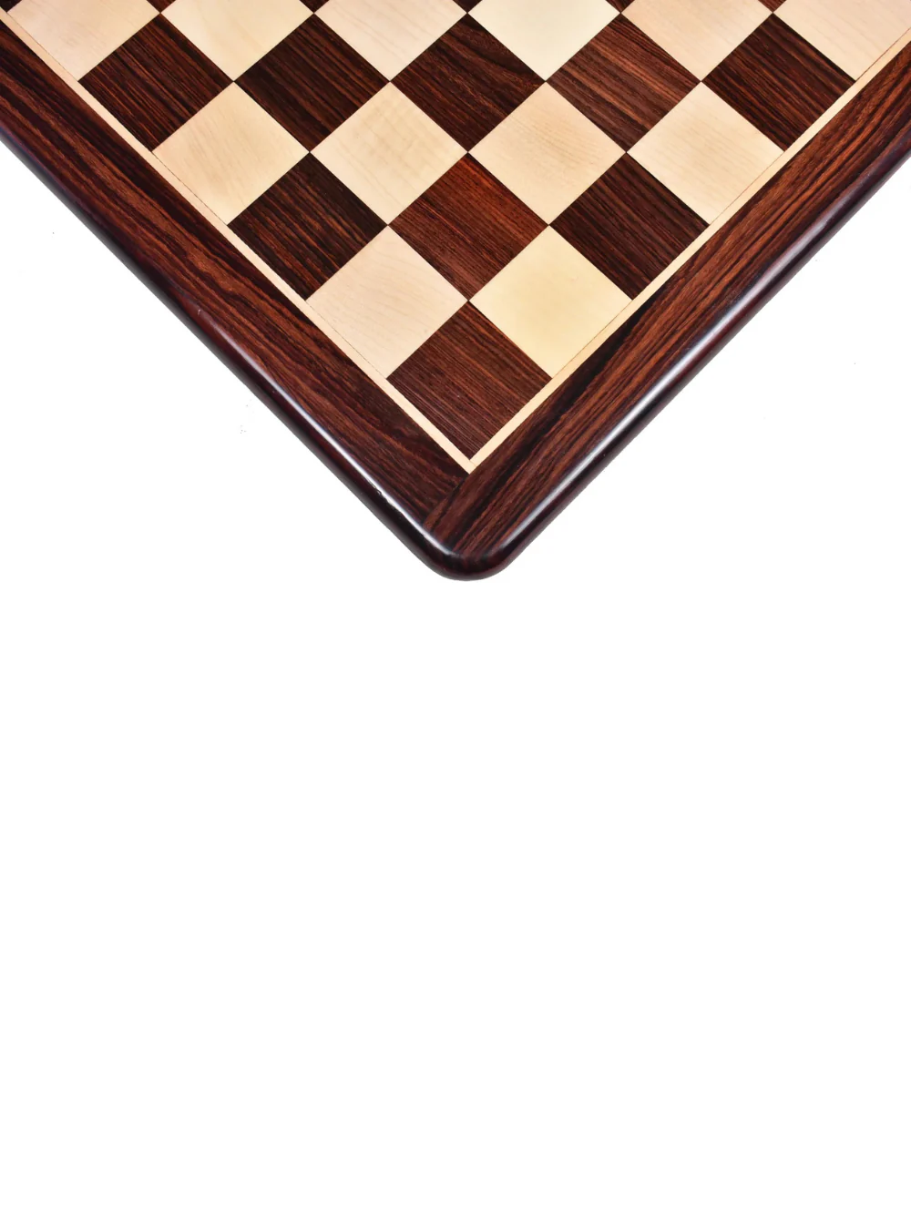 21 inches Large Flat Chess board Rosewood & Maple Wood - Square of 55 mm - Image 3