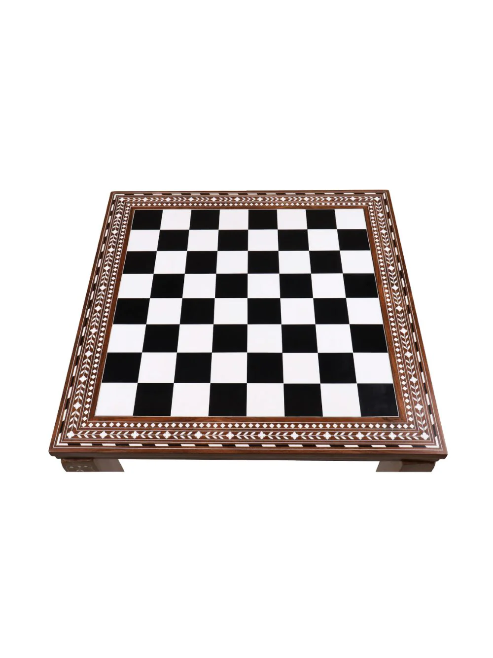Players Wooden Chess Table - Golden Rosewood & Acrylic Ivory - Image 3