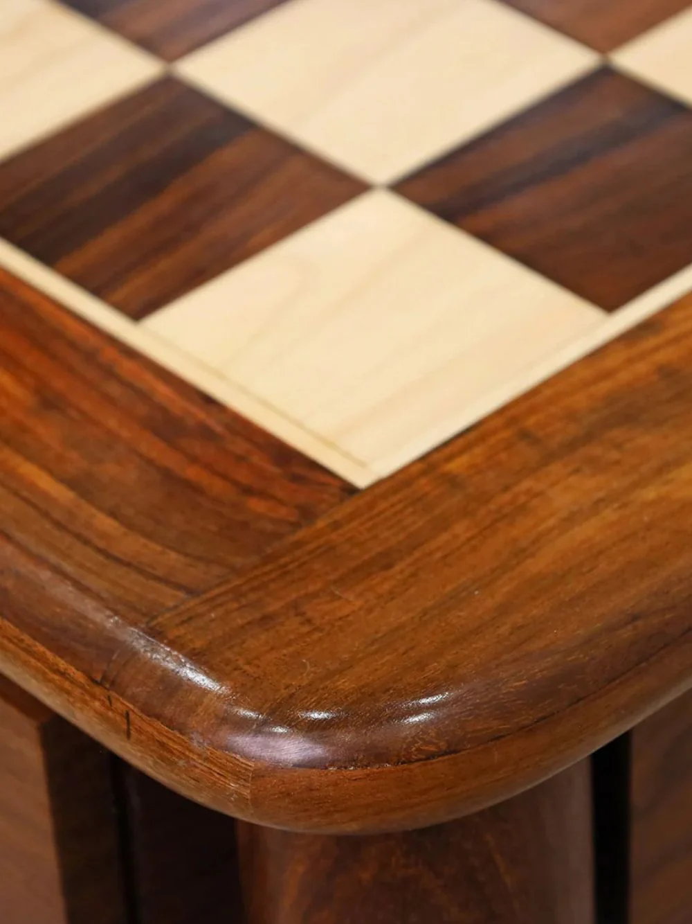 Golden Rosewood & Maple Wooden Chess Table - Image 3