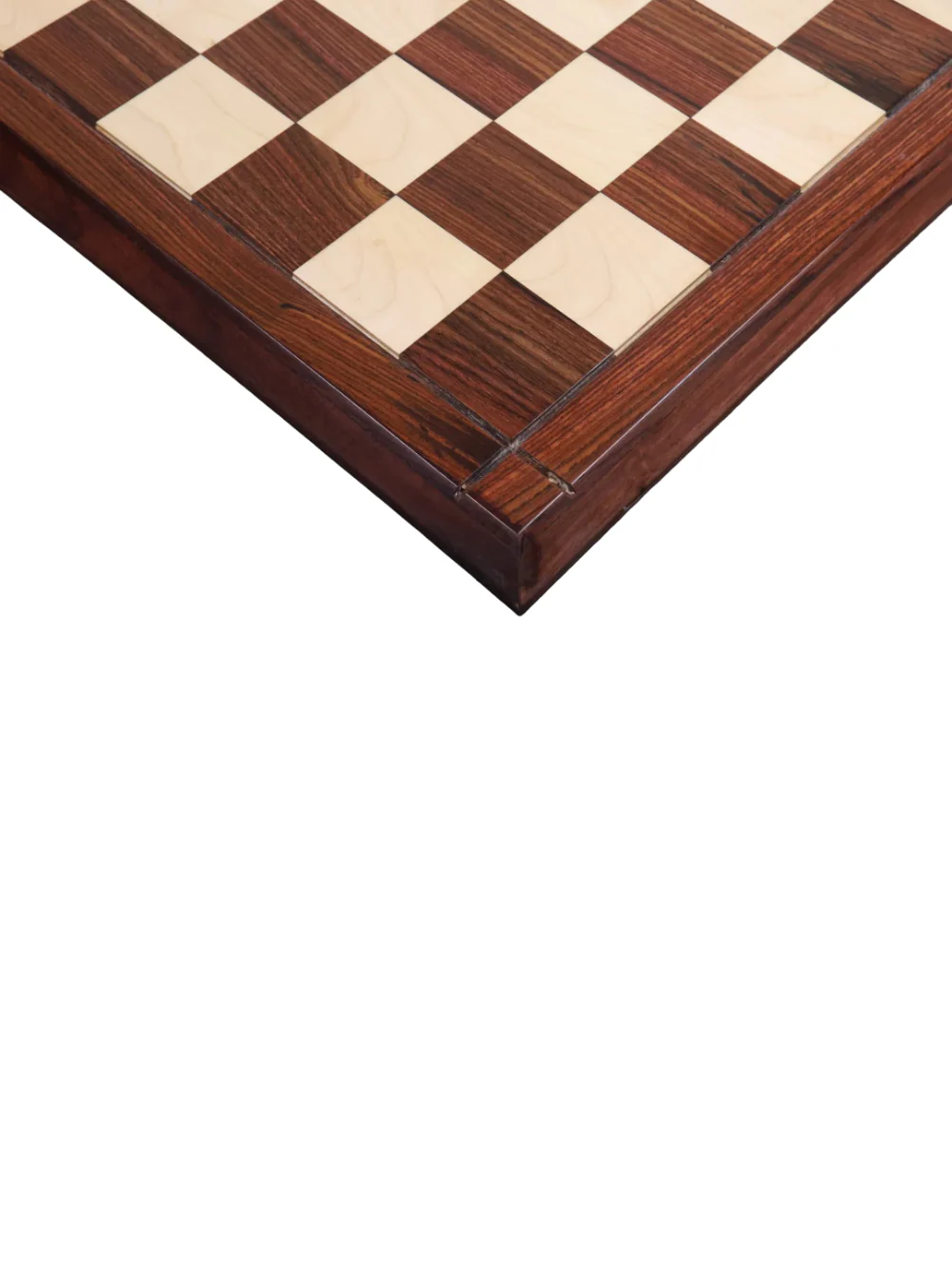 23" Semi Matt Rosewood & Maple Chess Board - Image 3