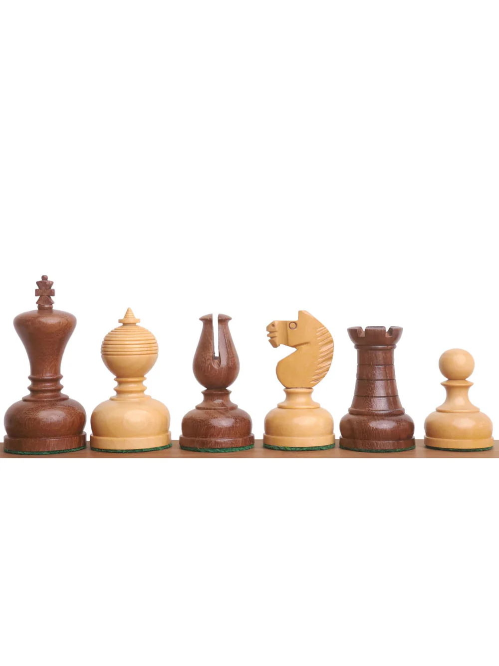 3.1" Library Chess Set - Staunton Pieces with Board & Box - Image 4