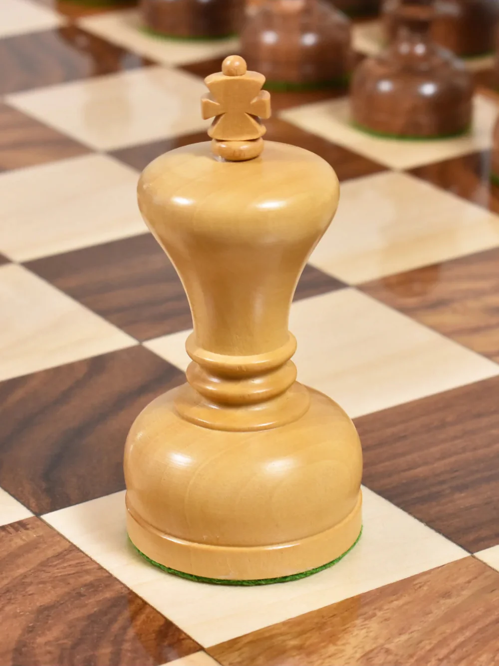 3.1" Library Chess Set - Staunton Pieces with Board & Box - Image 9