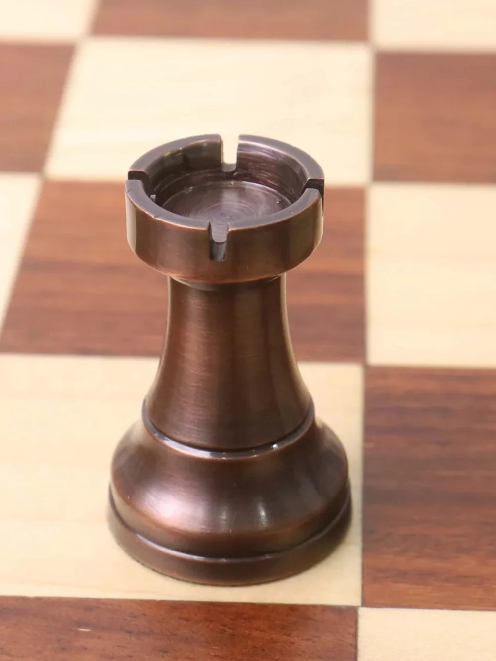 3.2" Pro Staunton Antiqued Copper Brass Metal Luxury Chess Pieces - 3.2" King - Image 8