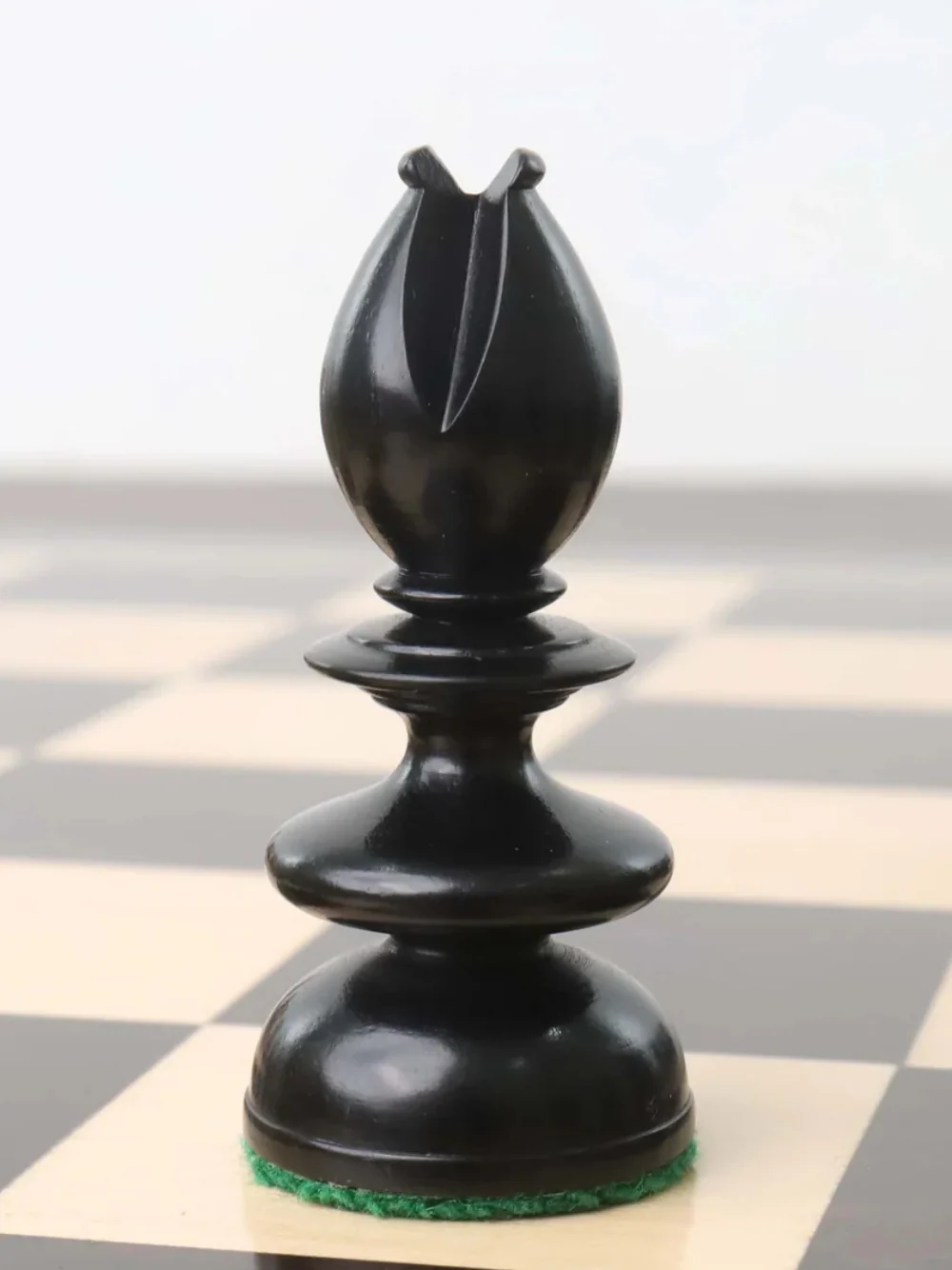 3.3" St. John Pre-Staunton Ebony Wood & Antique Calvert Chess Pieces - Image 10