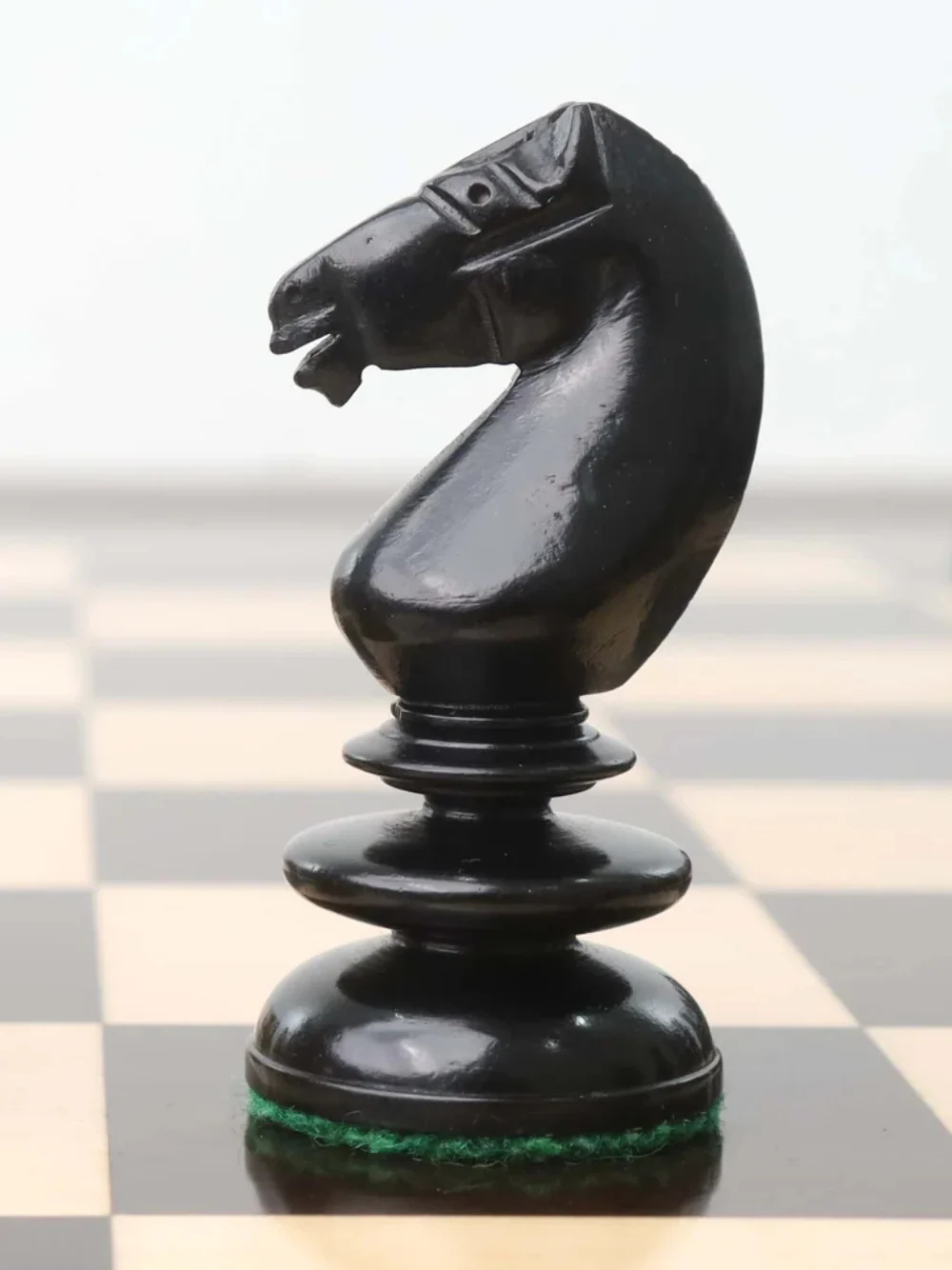 3.3" St. John Pre-Staunton Ebony Wood & Antique Calvert Chess Pieces - Image 6