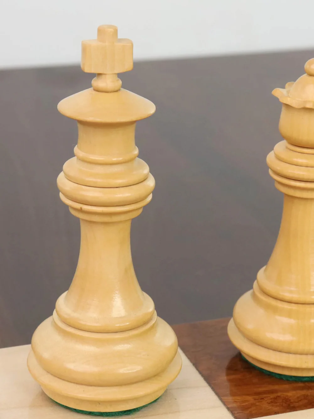 3.4" Meghdoot Series Golden Rosewood Staunton Chess Pieces - Image 12