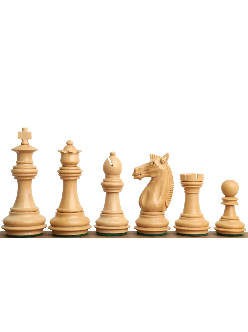 3.4" Meghdoot Series Golden Rosewood Staunton Chess Pieces - Image 3