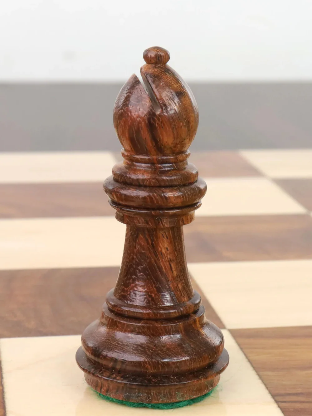3.4" Meghdoot Series Golden Rosewood Staunton Chess Pieces - Image 9