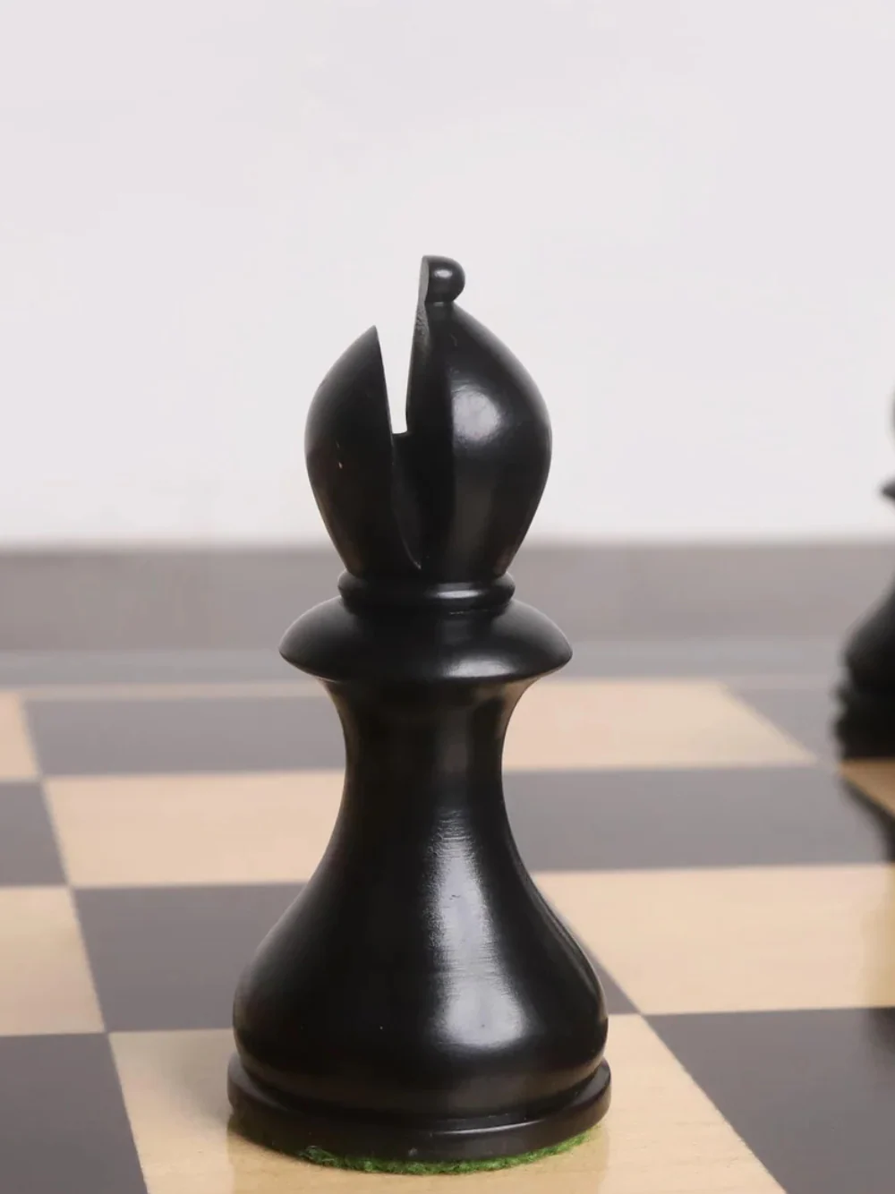 English Dublin Pattern Chess Pieces - Antiqued & Ebonised Boxwood - 3.6" King - Image 8