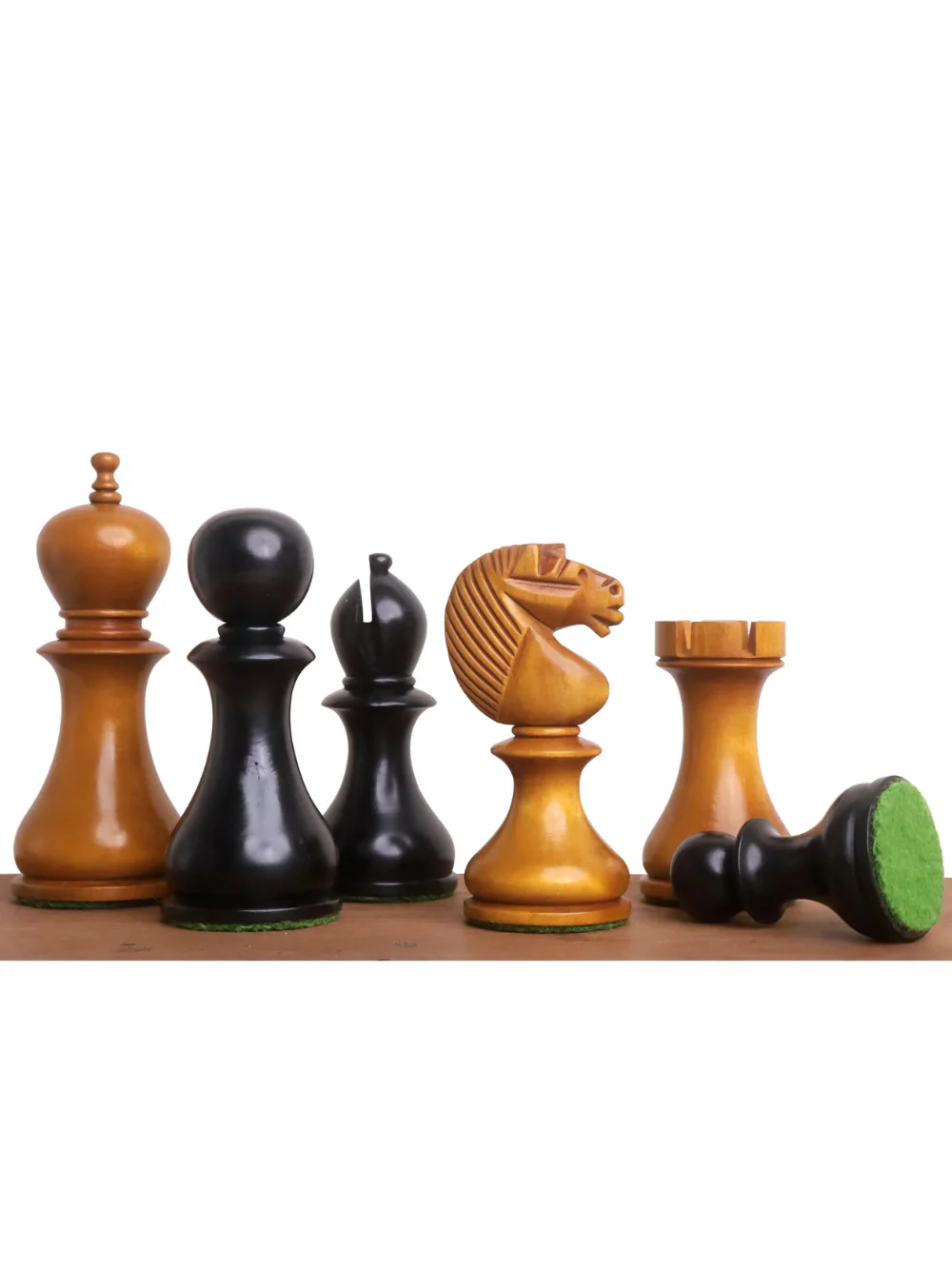 3.6" English Dublin Pattern Set - Antiqued Boxwood Pieces, Board & Box - Image 3